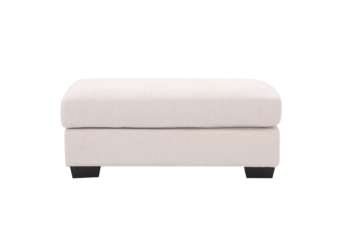 Elegant White Ottoman