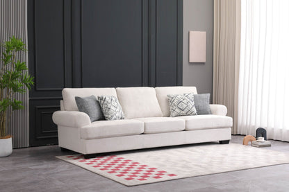 Elegant White XL Sofa