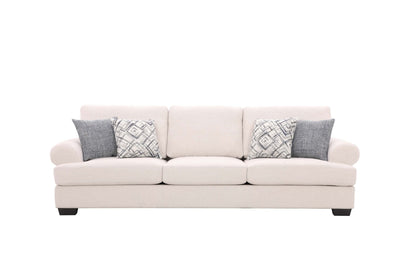 Elegant White XL Sofa