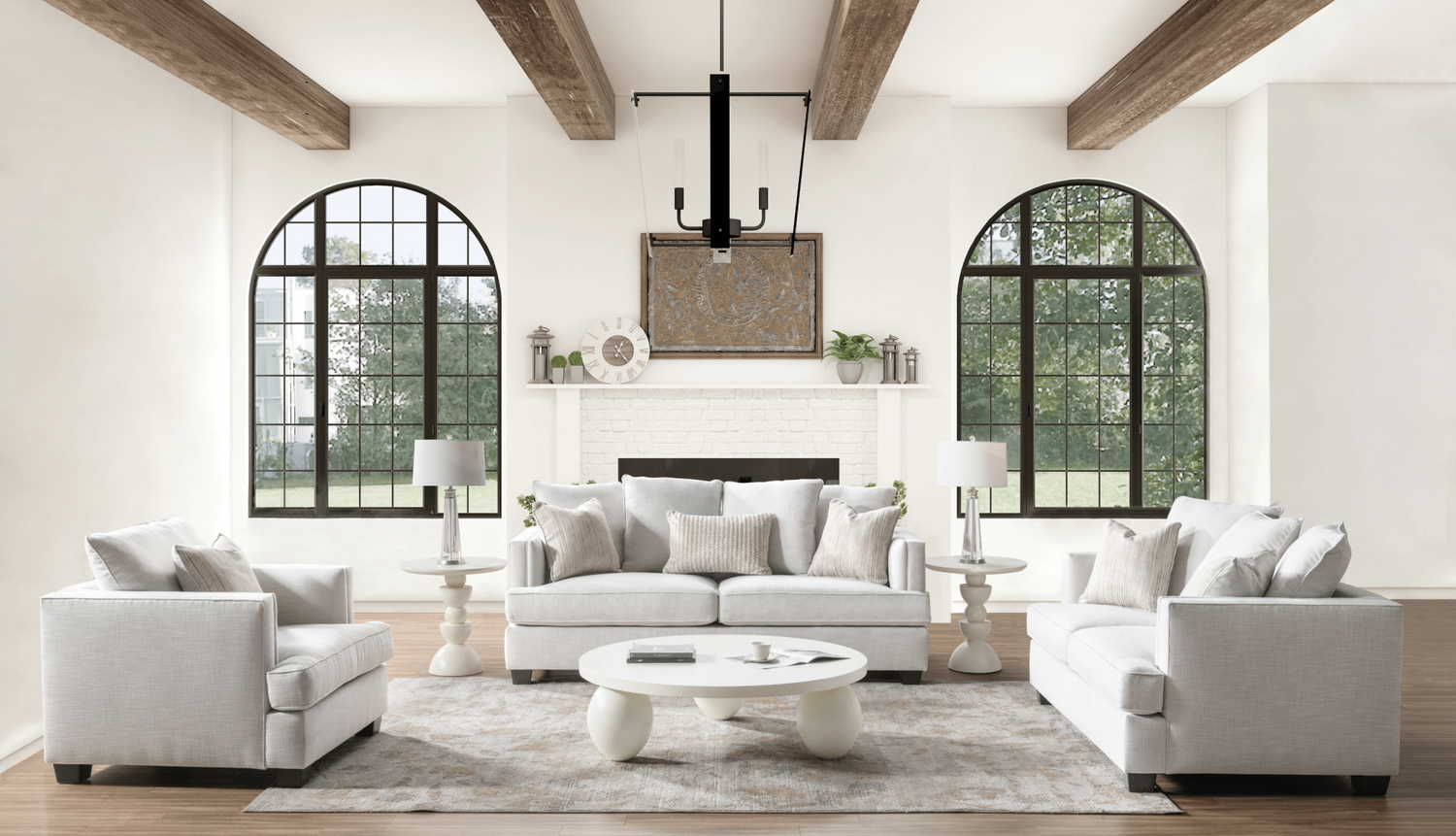 Elena Grey Sofa Set