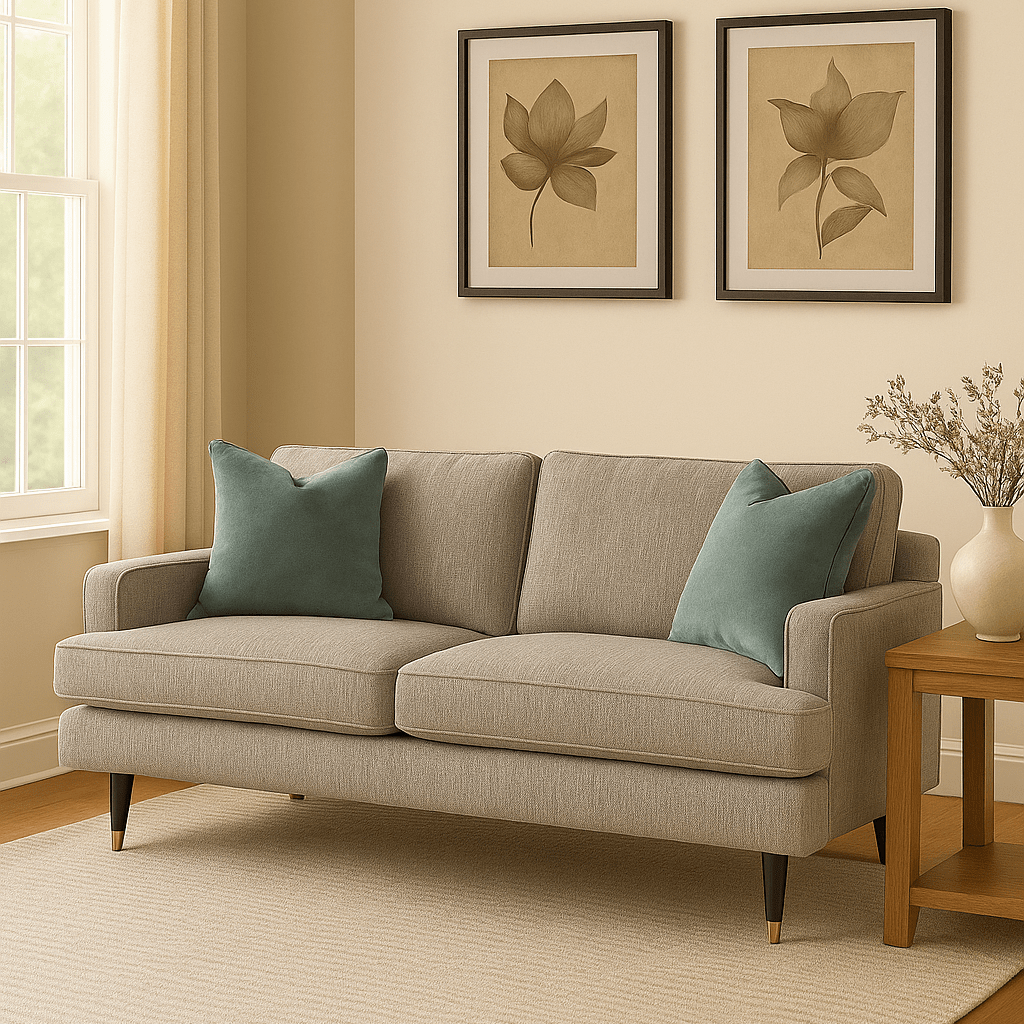 Elif Beige Sofa (221cm)