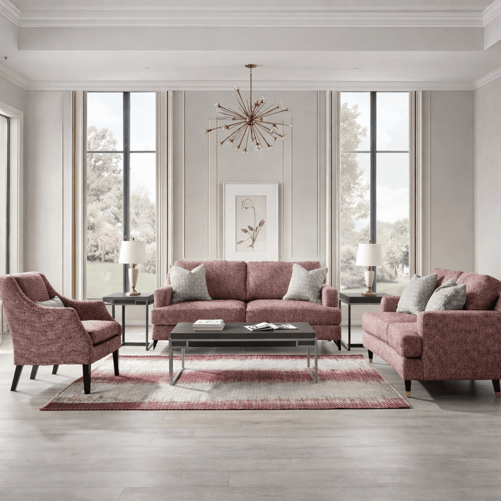 Elif Rosy Sofa (221cm)