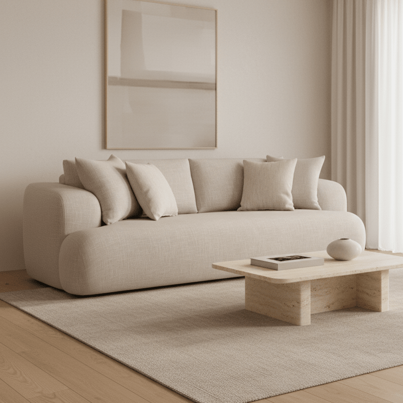 Emma Grey 3 Seater Sofa (232cm)