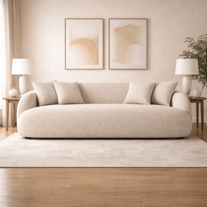 Emma Grey 3 Seater Sofa (232cm)