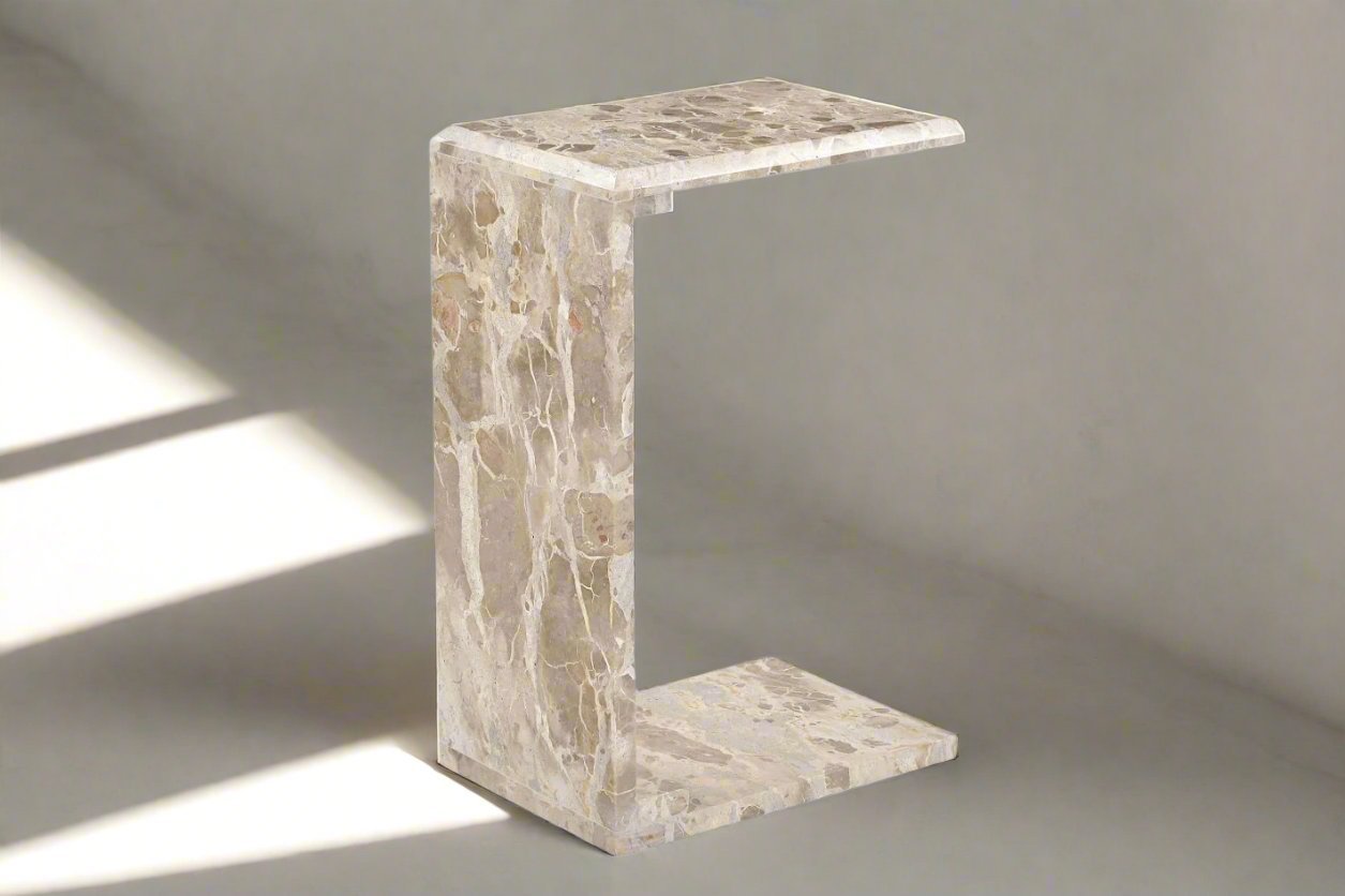 Enid MARBLE C TABLE Beige