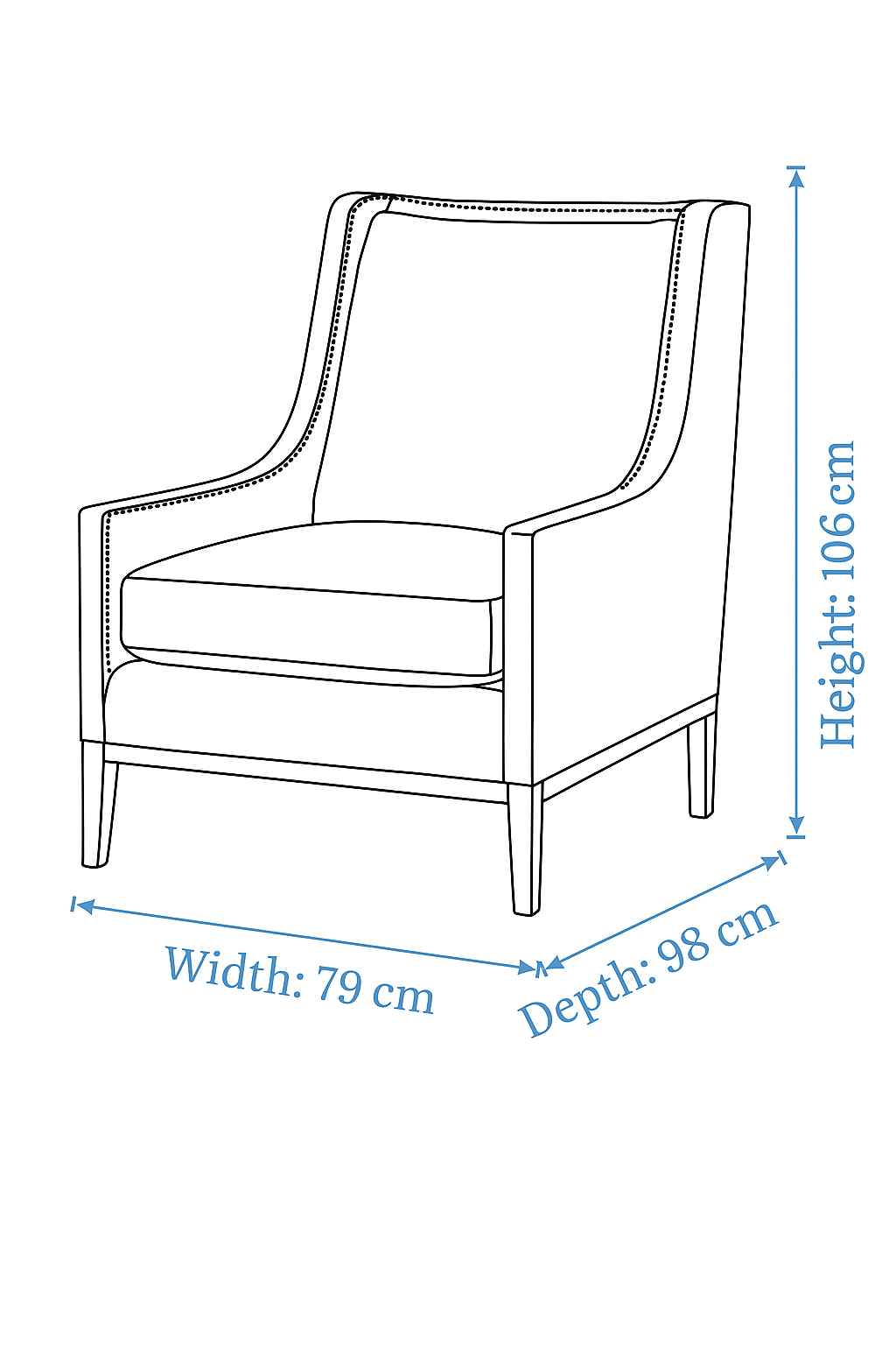 Fatima Roze Accent Chair