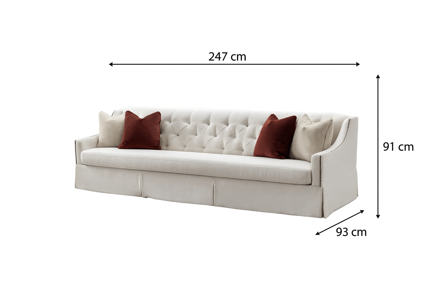 Fatima Roze Sofa