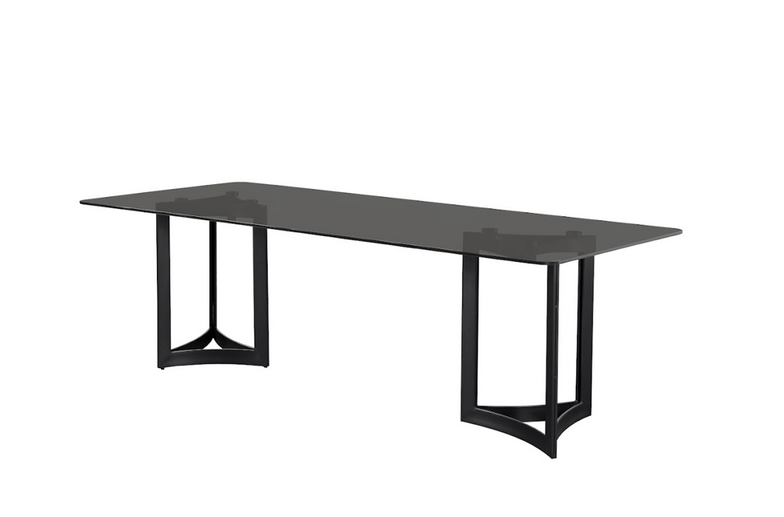 Alexa Grey Glass Dining Table