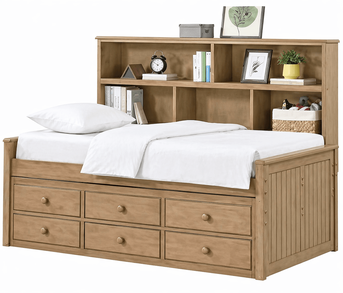 Fillmore Full Sideway Bed w/ 6 Drawer Storage
