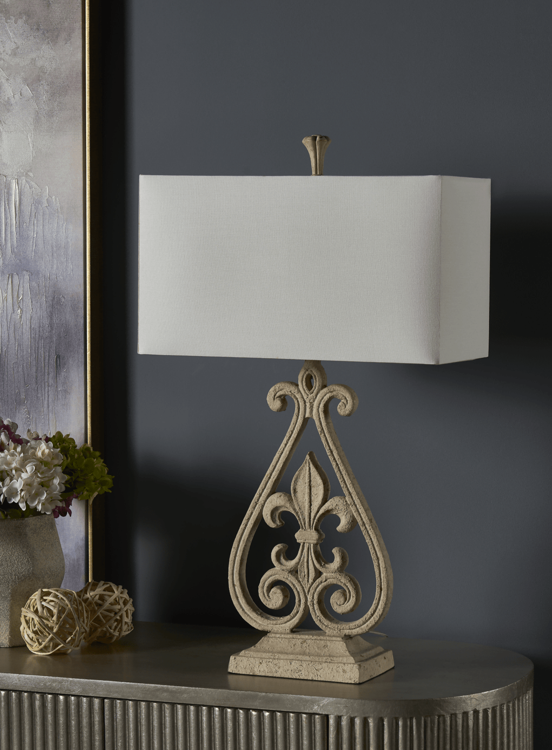 Fleur De Lis Table Lamp