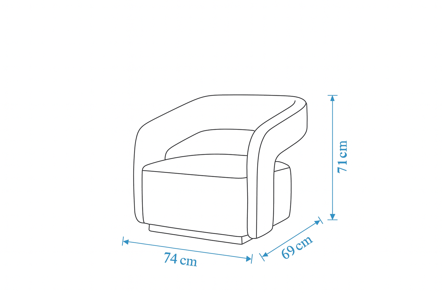 Florence Off White Accent Chair