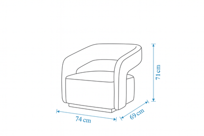 Florence Off White Accent Chair