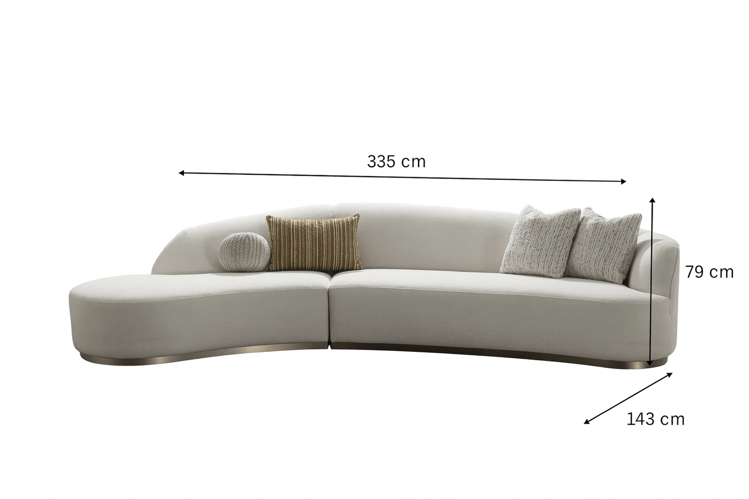 Florence Off White Sectional