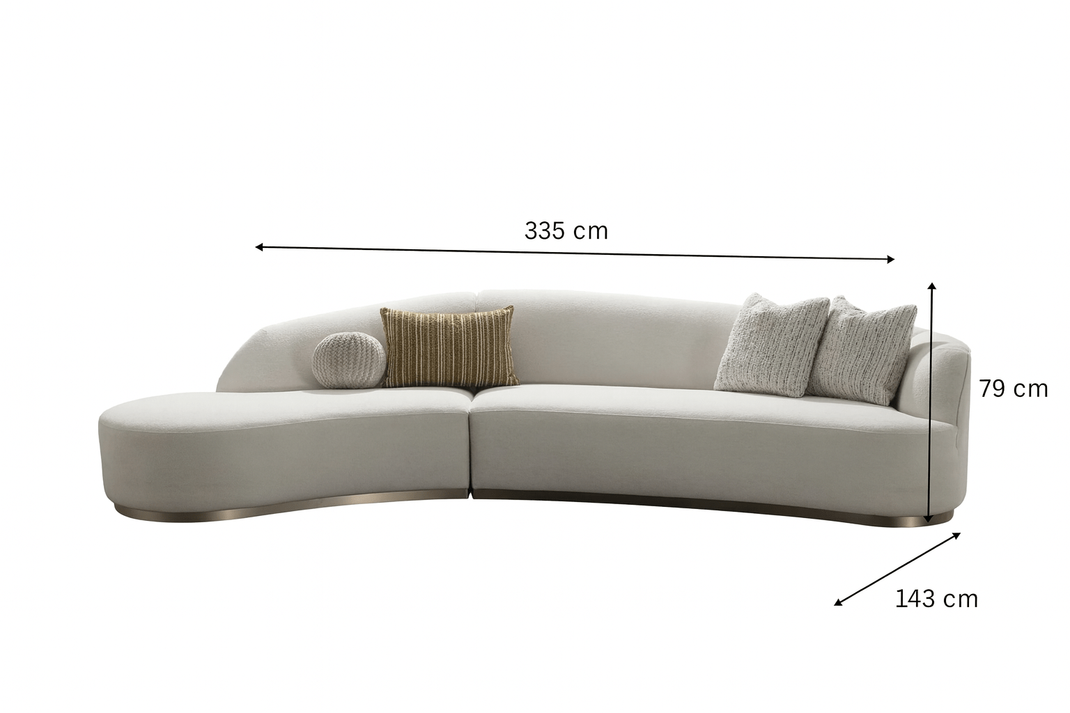 Florence Off White Sectional