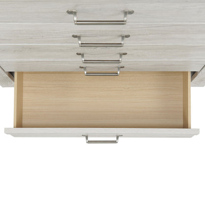 Fort Worth 5-Drawer Chest in White (Sturdy Act)