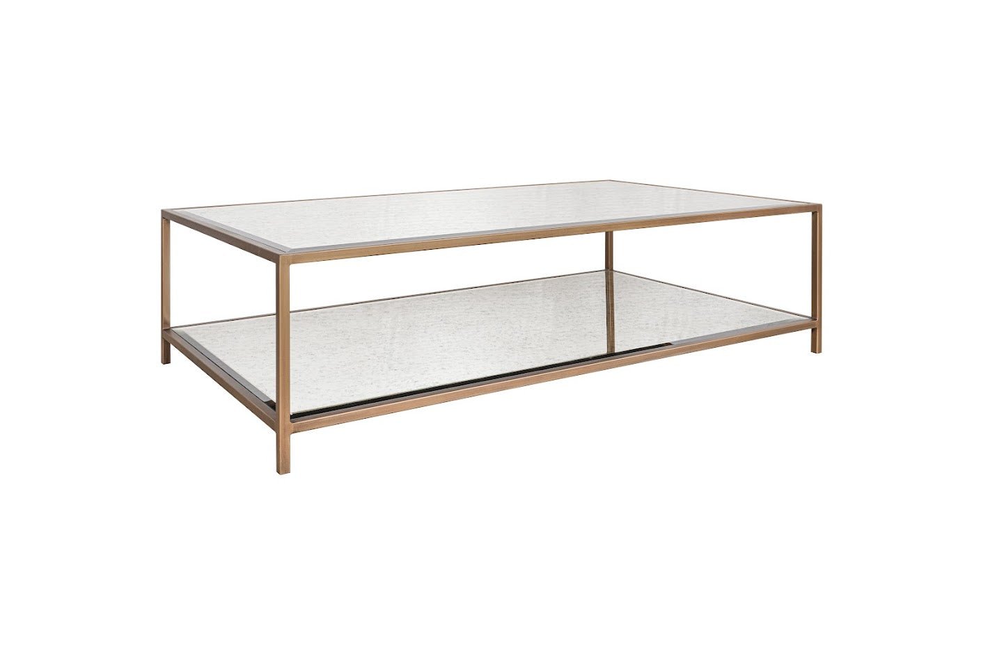 Glass Elegance Gold Coffe table