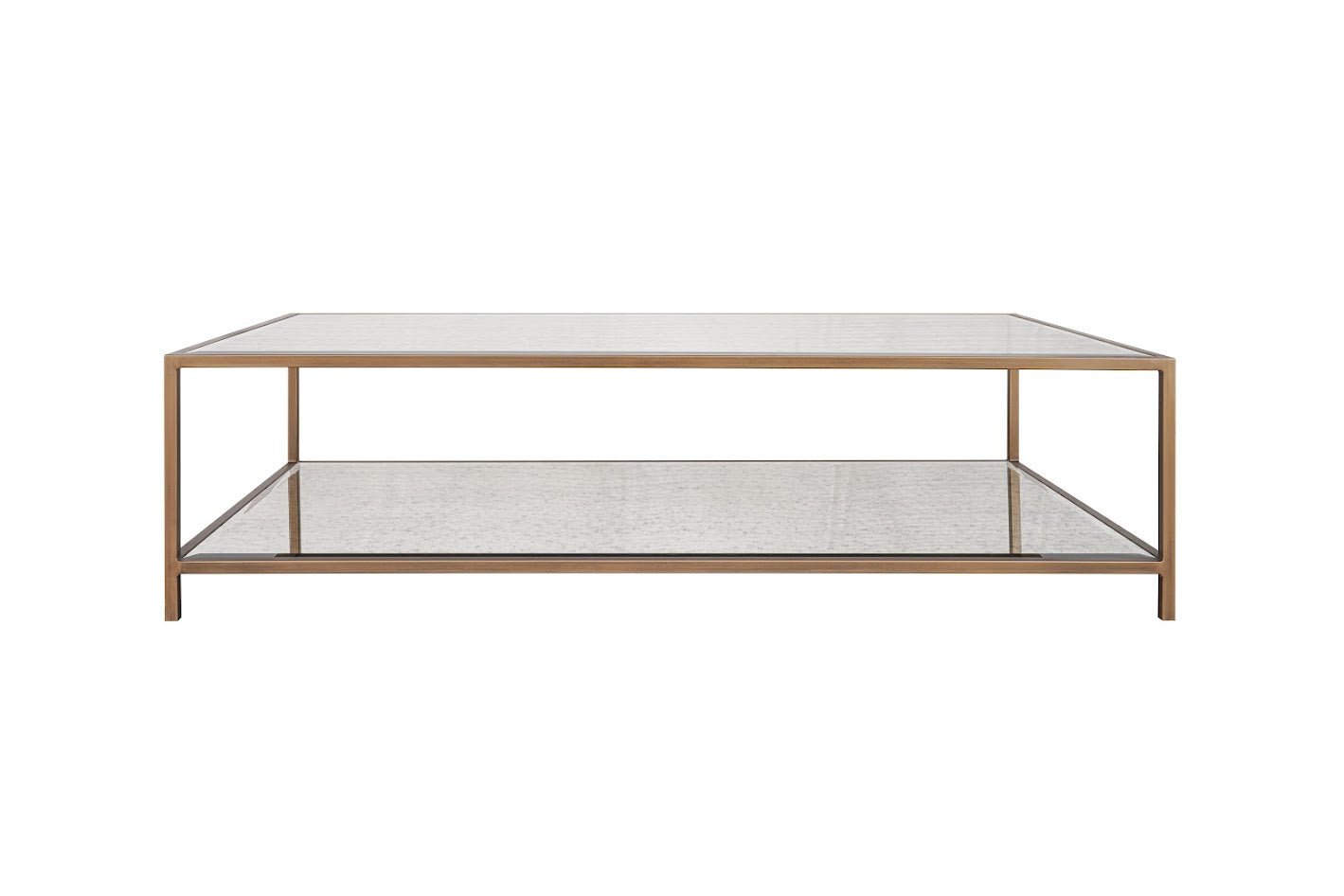 Glass Elegance Gold Coffe table