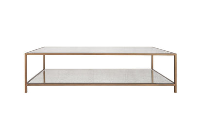 Glass Elegance Gold Coffe table