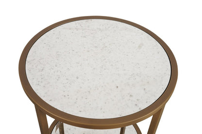 Glass Elegance Round Side table