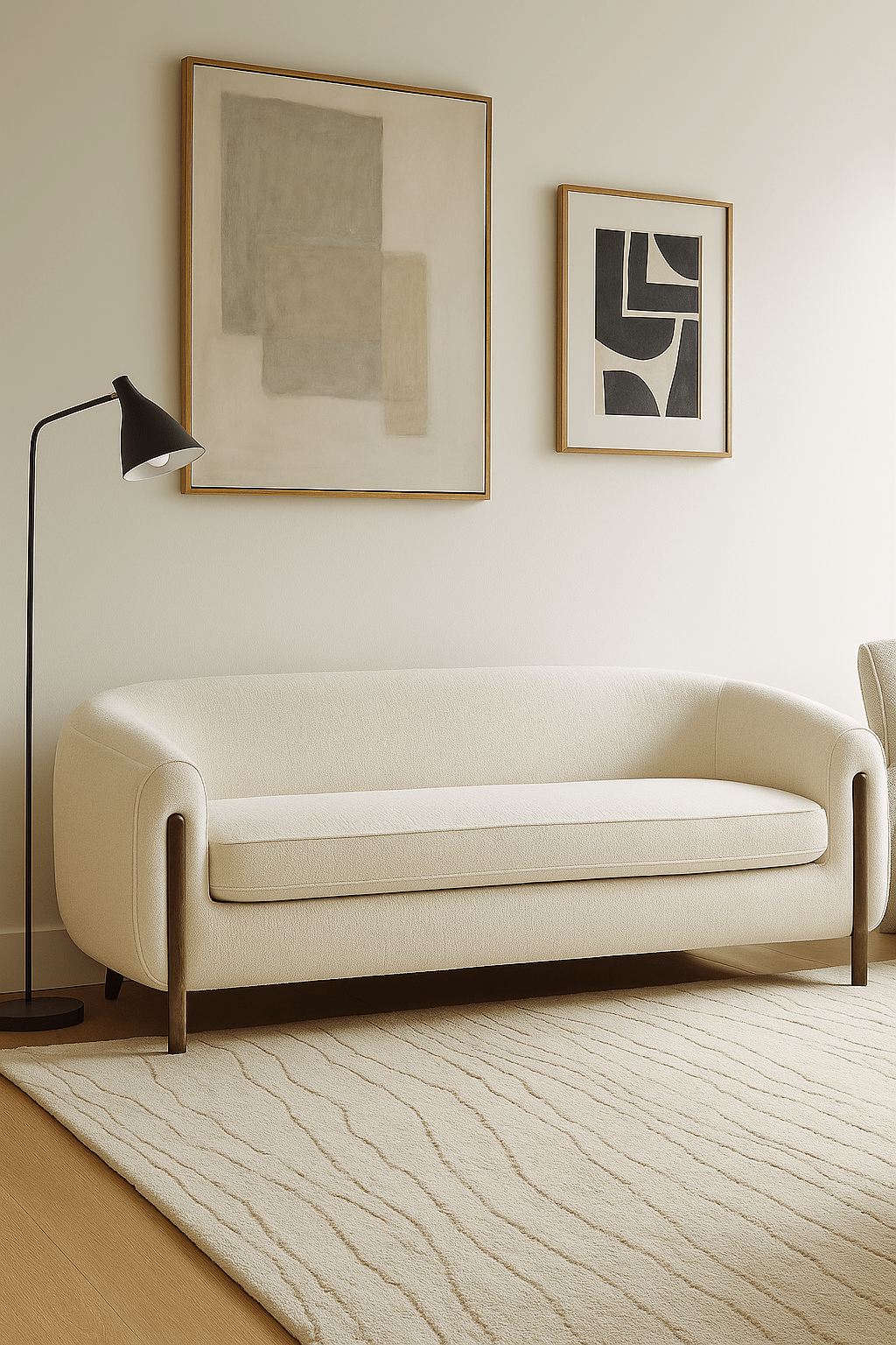 Grace Beige Loveseat (188Cm)