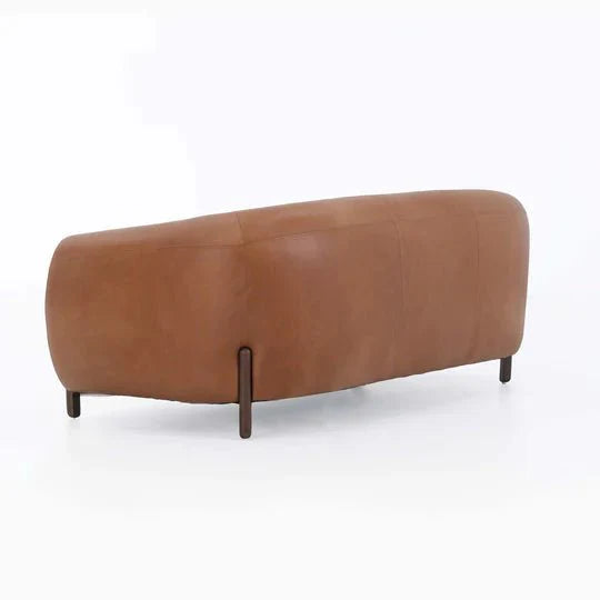 Grace Brown Leather Sofa Set