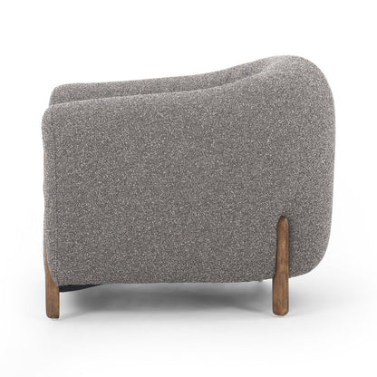 Grace Grey Boucle Arm Chair (96cm)