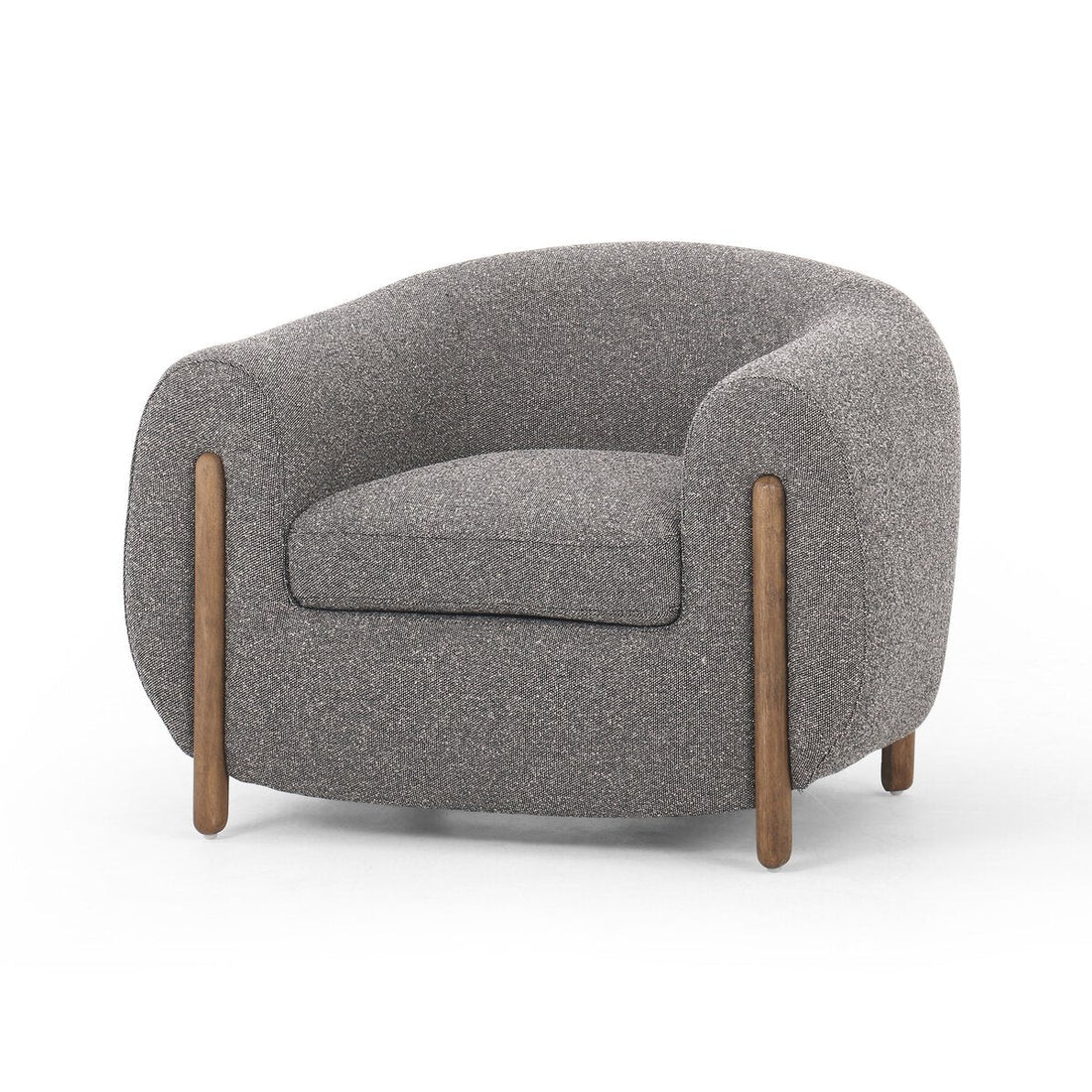 Grace Grey Boucle Arm Chair (96cm)