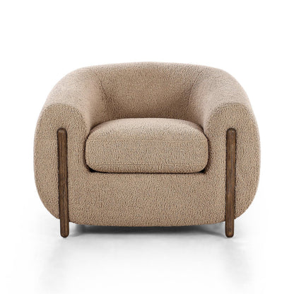 Grace Oat Boucle Arm Chair (96cm)