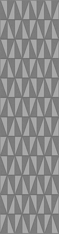 Gray Triangle Pattern Rug