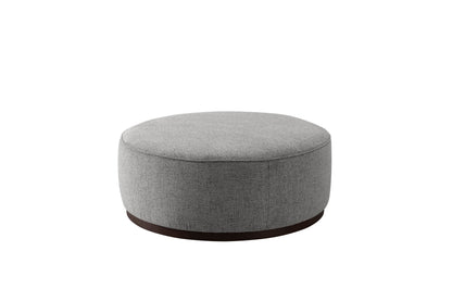 Grey Linen Ottoman W91xH36cm