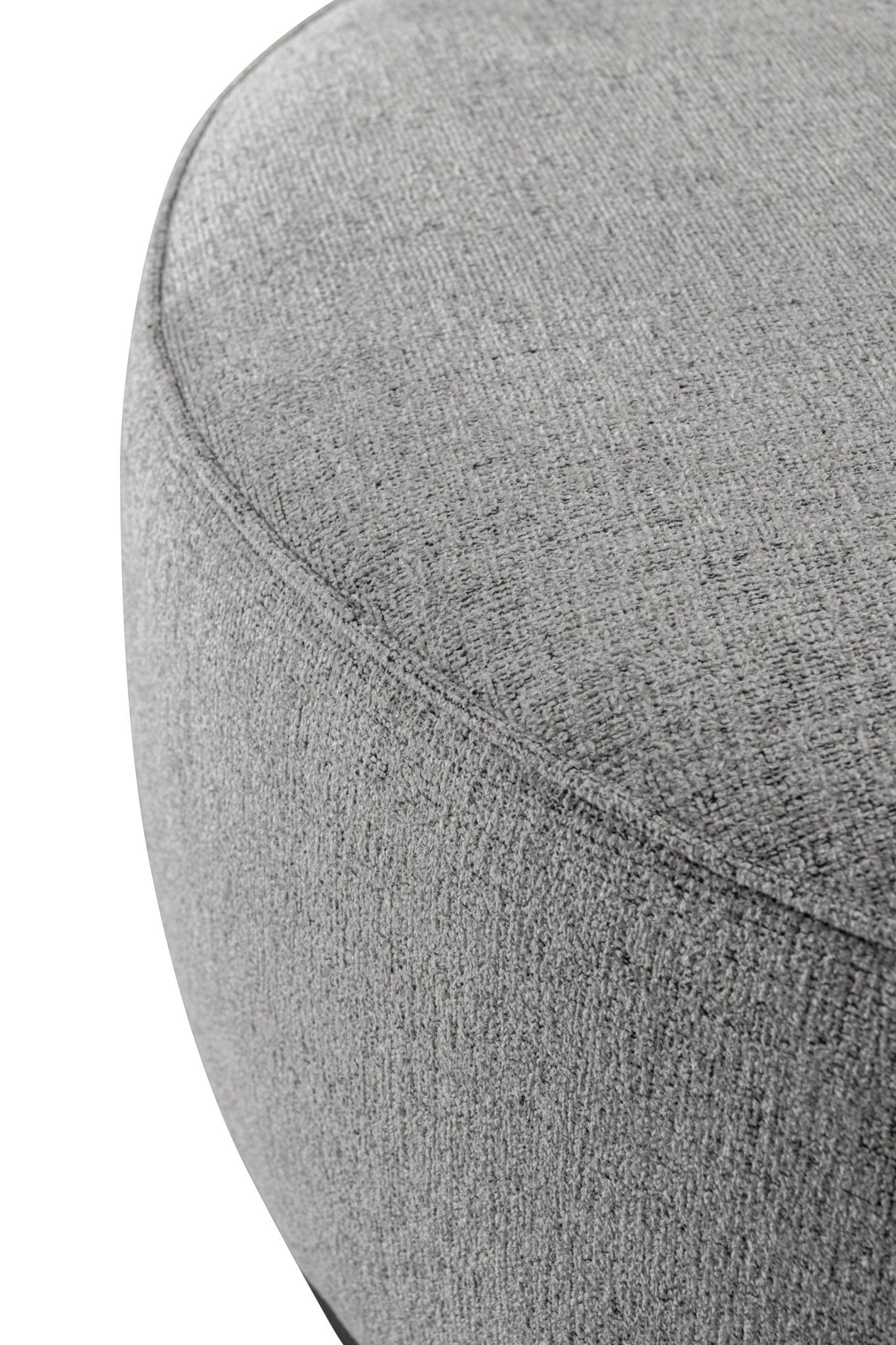 Grey Linen Ottoman W91xH36cm