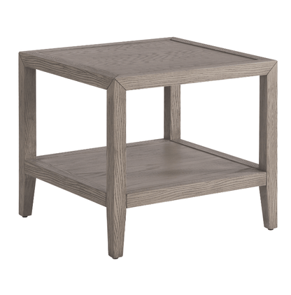 Brown Oak Wood Side Table