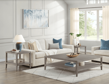 Brown Oak Wood Side Table