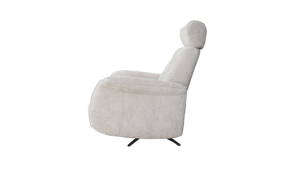 Grey Polyester Manual Recliner