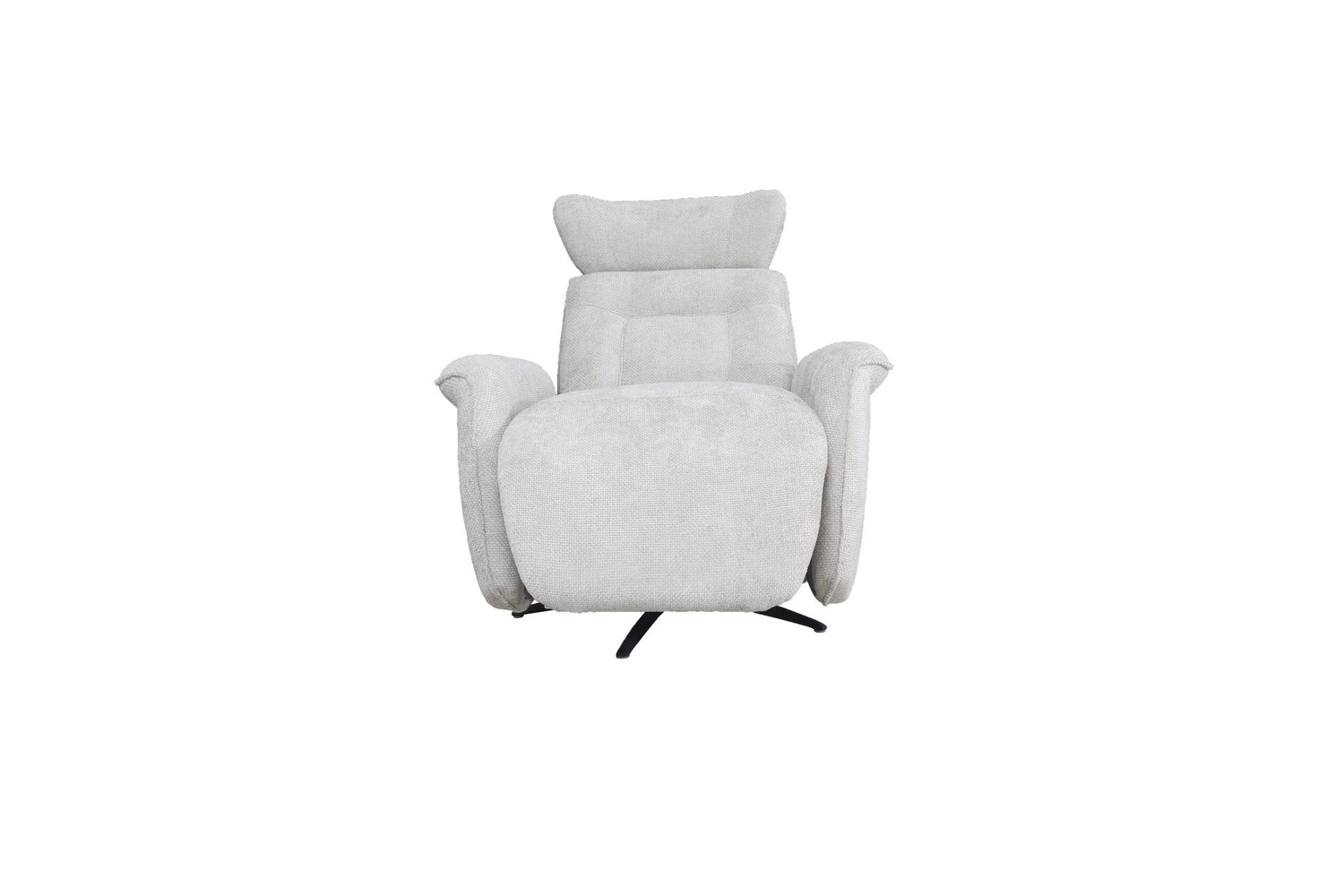 Grey Polyester Manual Recliner