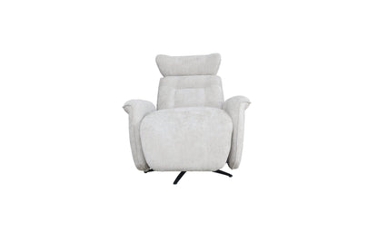 Grey Polyester Manual Recliner