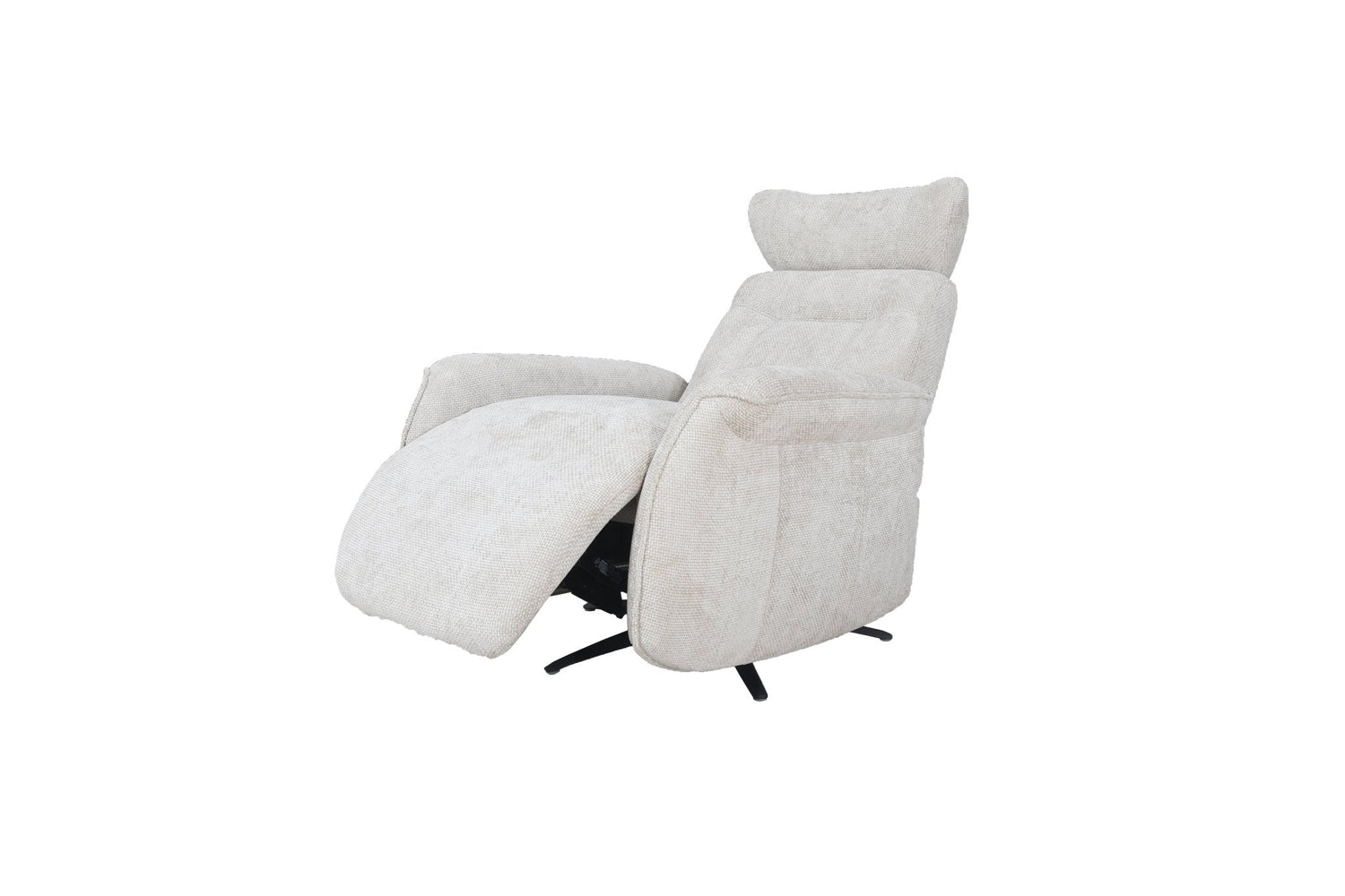 Grey Polyester Manual Recliner