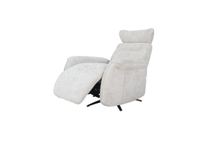 Grey Polyester Manual Recliner