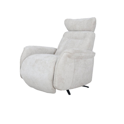 Grey Polyester Manual Recliner