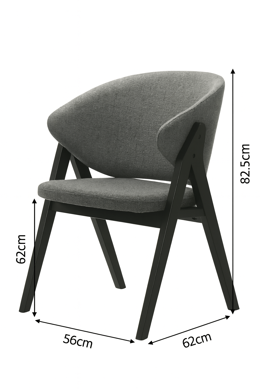 Hana Dark Gray Dining Chair