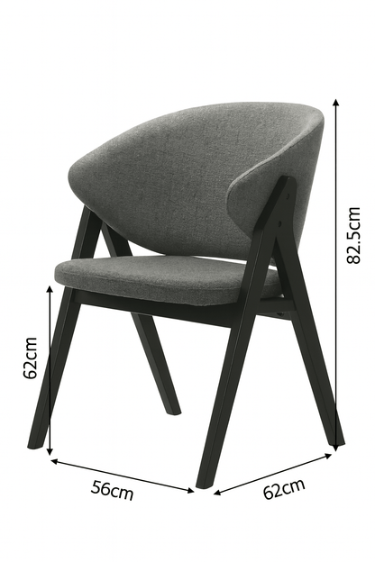Hana Dark Gray Dining Chair