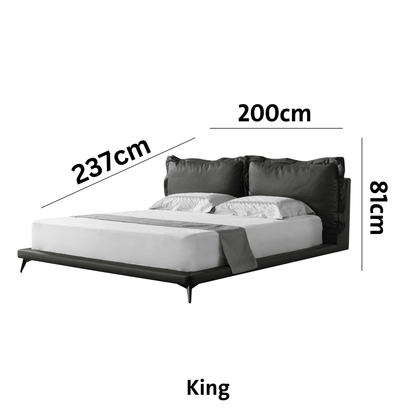 Starlit Sleeper Grey King Bed x W196