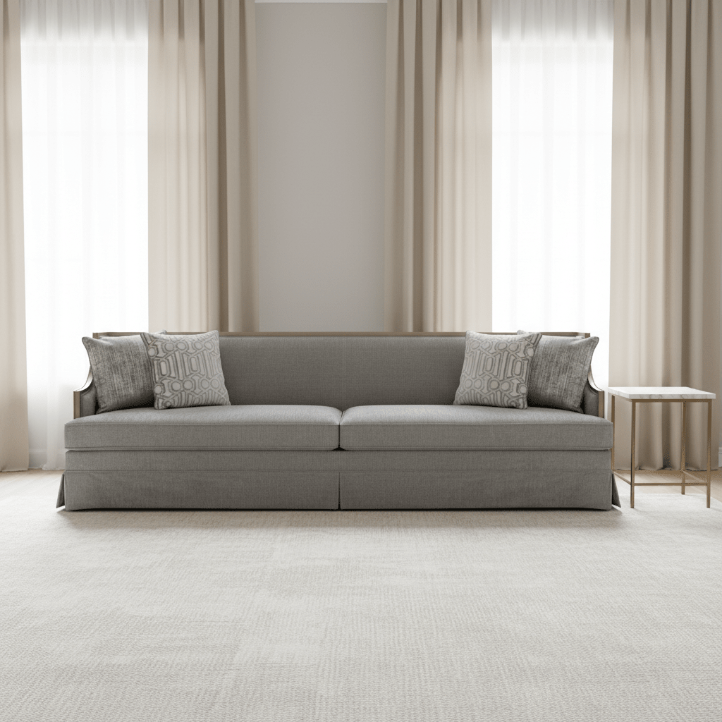 Harper Quartz Straight XXXL Sofa Skirting