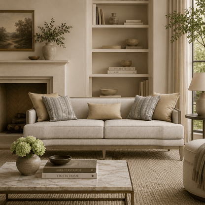 Heritage Beige 3 Seater Sofa