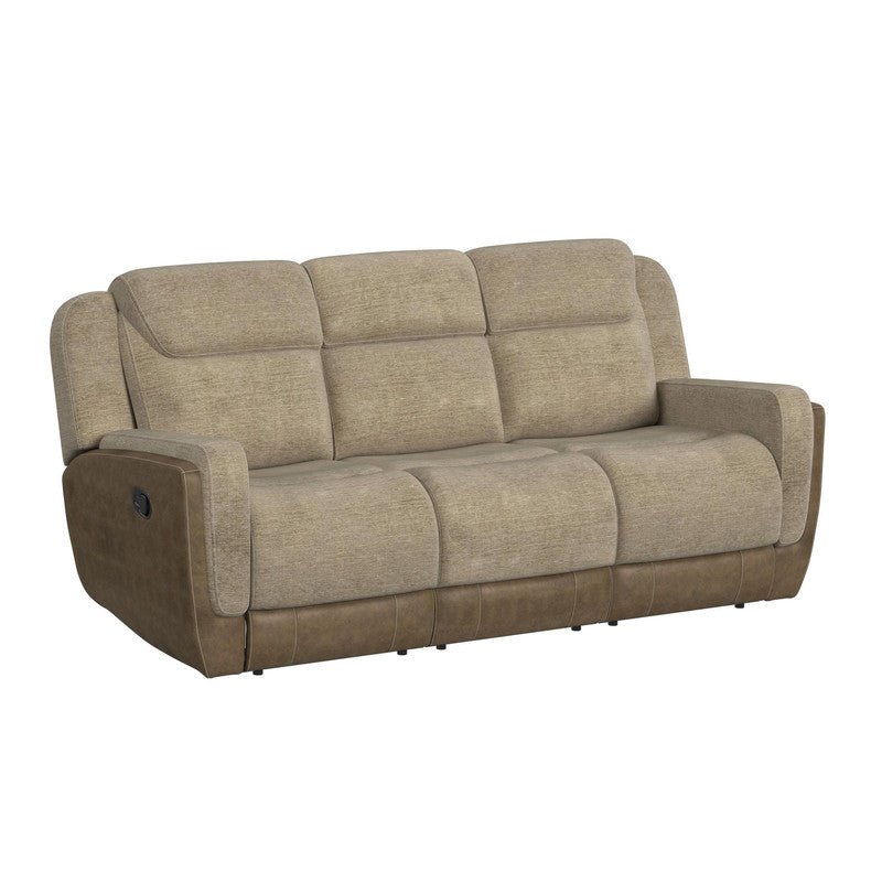 Hornet Motion Loveseat with Console in Rancho Beige