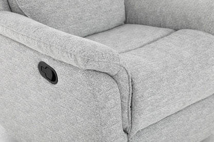 HushGlide Manual Grey Recliner