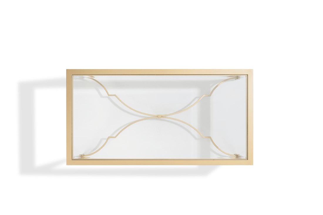 Imperium RECT Glass COCKTAIL TABLE Gold