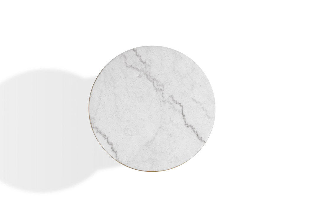 Imperium Round Marble COCKTAIL Table Silver