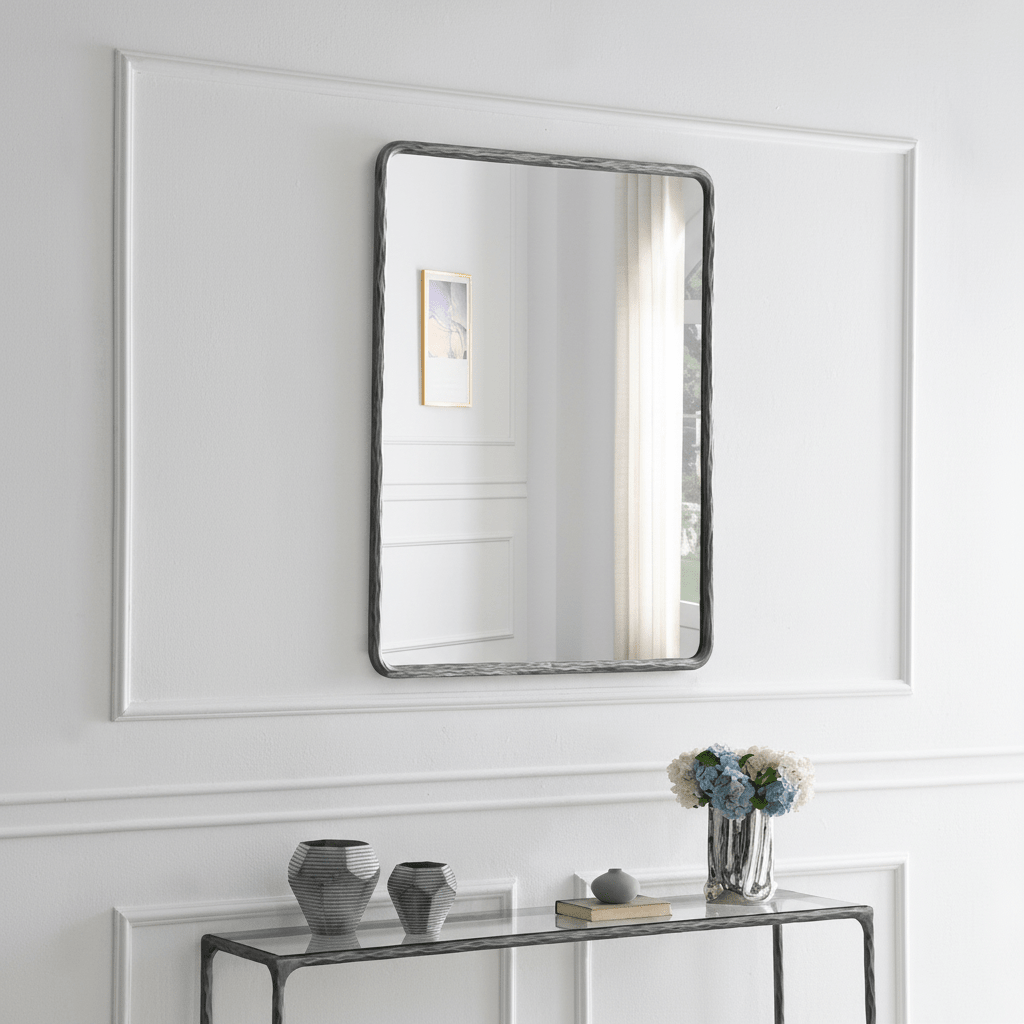 iron mirror- Silver Larg Mirror
