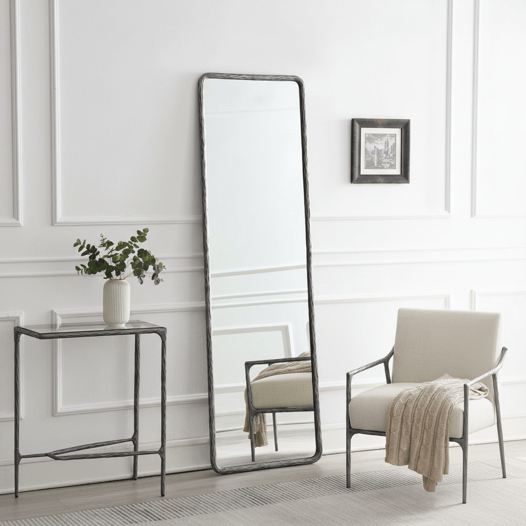 iron mirror- Gold Small  Mirror